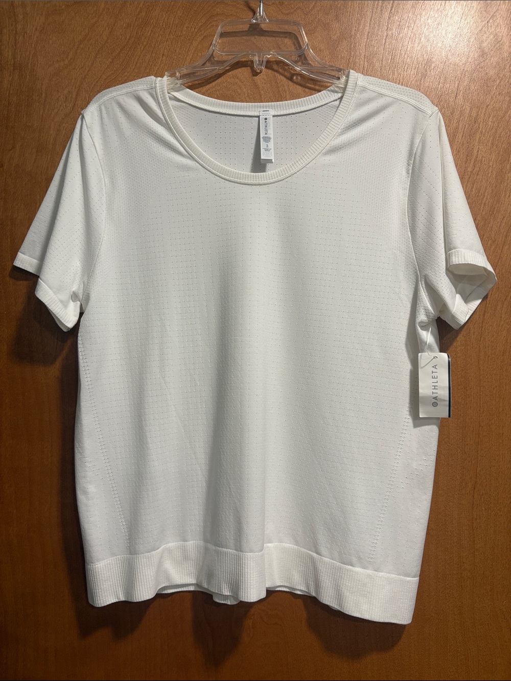 Athleta White Short Sleeve Performance Tee